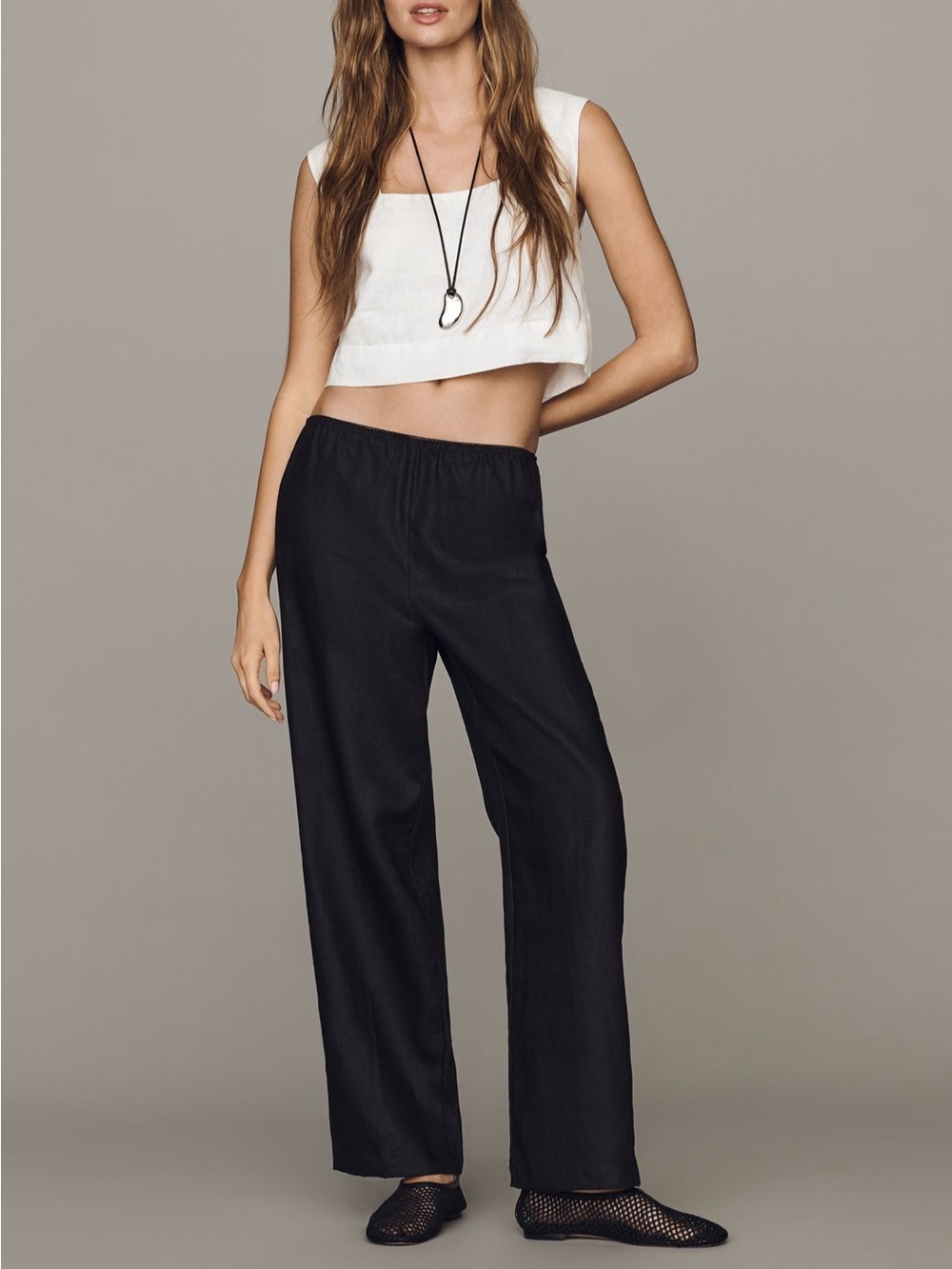 Reformation Lila 100% Linen Pants